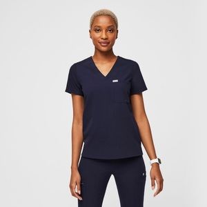 Figs Catarina One-Pocket Scrub Top Navy XXS